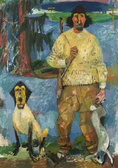 Erling Enger, Skoggangsmann, 1947, Olje på lerret