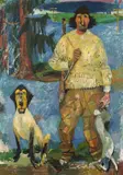 Erling Enger, Skoggangsmann, 1947, Olje på lerret