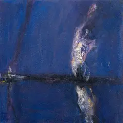 Ørnulf Opdahl, Midsummer bonfire, 2024, Olje på lerret