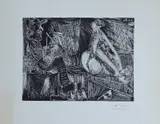 Pablo Picasso, Kunstneren og hans modell, 1971, Radering