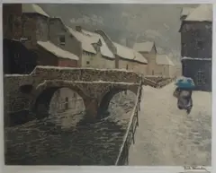 Frits Thaulow, Broen i Amiens, Fargeradering