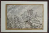 Jean Eric Rehn, Motiv fra Tivoli, 1763, Lavering på papir