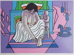 Kai Fjell, Mor og sønn, 1977, Serigrafi