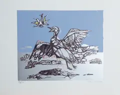 Else Hagen, Fugl, Litografi
