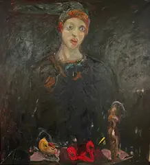 Bjørn Carlsen, Undring over tingenes tilstand, 1975, Olje på lerret