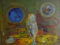 Bjørn Carlsen, I en annen verden, 1992, Olje på lerret