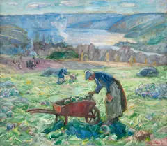 Lars Jorde, Høstlandskap, 1920, Olje på lerret