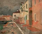 Frits Thaulow, Fra Venezia, Olje på lerret