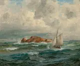 Thorolf Holmboe, Kystlandskap med losskøyte