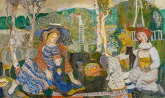 Kai Fjell, Søstrene, 1939, Olje på lerret