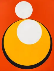 Geneviève Claisse, Unites, 1970, Olje på lerret