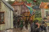 Christian Krohg, Totalistenes søndagsutflukt, Olje på plate