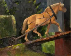 Erik Werenskiold, Høylasset, 1932, Olje på lerret