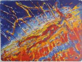 Frans Widerberg, Svever i lyskant, 1996, Litografi