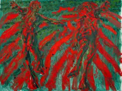 Frans Widerberg, Fordrevet par (Flyktninger), 1972, Olje på lerret