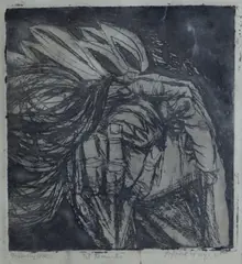 Sigurd Winge, Komposisjon, 1945, Radering
