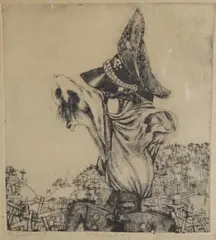 Sigurd Winge, Mesias, 1945, Radering