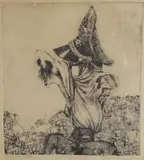 Sigurd Winge, Mesias, 1945, Radering