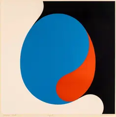 Per Kleiva, Egget, 1968, Serigrafi