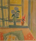 Johannes Rian, Blomstervase og fruktfat, 1944, Litografi