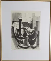 Ludvig Eikaas, Stilleben, Litografi