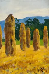 Arne Kavli, Kornstaur, 1894, Olje på lerret