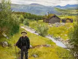 Theodor Kittelsen, Farvel da mor!, 1898, Olje på lerret
