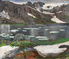 Nikolai Astrup, Trollebotten, 1928, Olje på lerret