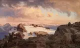 Johan Fredrik Eckersberg, Høyfjell, 1863, Olje på lerret