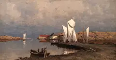 Nikolai Ulfsten, Fra Eikvåg, 1882, Olje på lerret