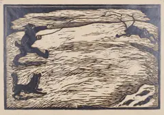 John Savio, Nuorostæggje (Lassokaster), Tresnitt