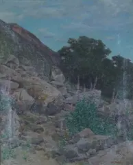 Otto Sinding, Fjelllandskap, Olje på lerret