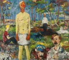 Erling Enger, Frigjøringen, 1945, Olje på lerret