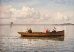 Hans Gude, Fra Oslofjorden, 1896, Olje på lerret