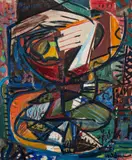 Jakob Weidemann, Komposisjon, 1986, Olje på lerret