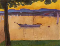 Harald Sohlberg, Fra Akershus, 1911, Olje på lerret