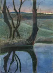 Halfdan Egedius, Fra Telemark, 1892, Pastell på papir
