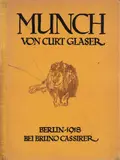 Edvard Munch, Curt Glaser «Edvard Munch» (1918) med Mannshode, 1906, Radering trykket i sort på tykt gulhvitt papir