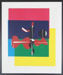 Odd Tandberg, Komposisjon, 1975, Serigrafi