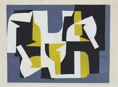 Odd Tandberg, Komposisjon, 1953, Serigrafi