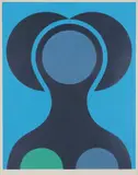 Herman Hebler, Kvinne, 1969, Serigrafi