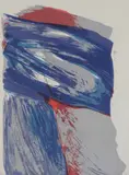 Inger Sitter, Stående blått, 1974, Fargelitografi