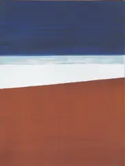 Anna-Eva Bergman, L10-1970 Rød jord, Litografi