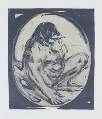 Bjørn Ransve, Ape, 1982, Litografi