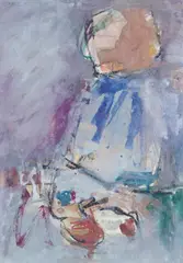 Ramon Isern, Portrett av Henry Kissinger, Gouache og akvarell på papir