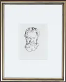 Edvard Munch, Mannshode, Radering trykket i svart