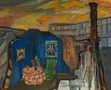 Reidar Aulie, Aprilmorgen, 1940, Olje på plate