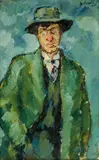 Portrett av Sven Elvestad by Ørnulf av Fjordene Salicath, 1912, Olje på lerret, sold Jun 2023