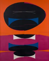 Gunnar S. Gundersen, Komposisjon, 1962, Olje på plate