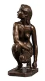 Arne Durban, Kvinneakt sittende på huk, Bronse